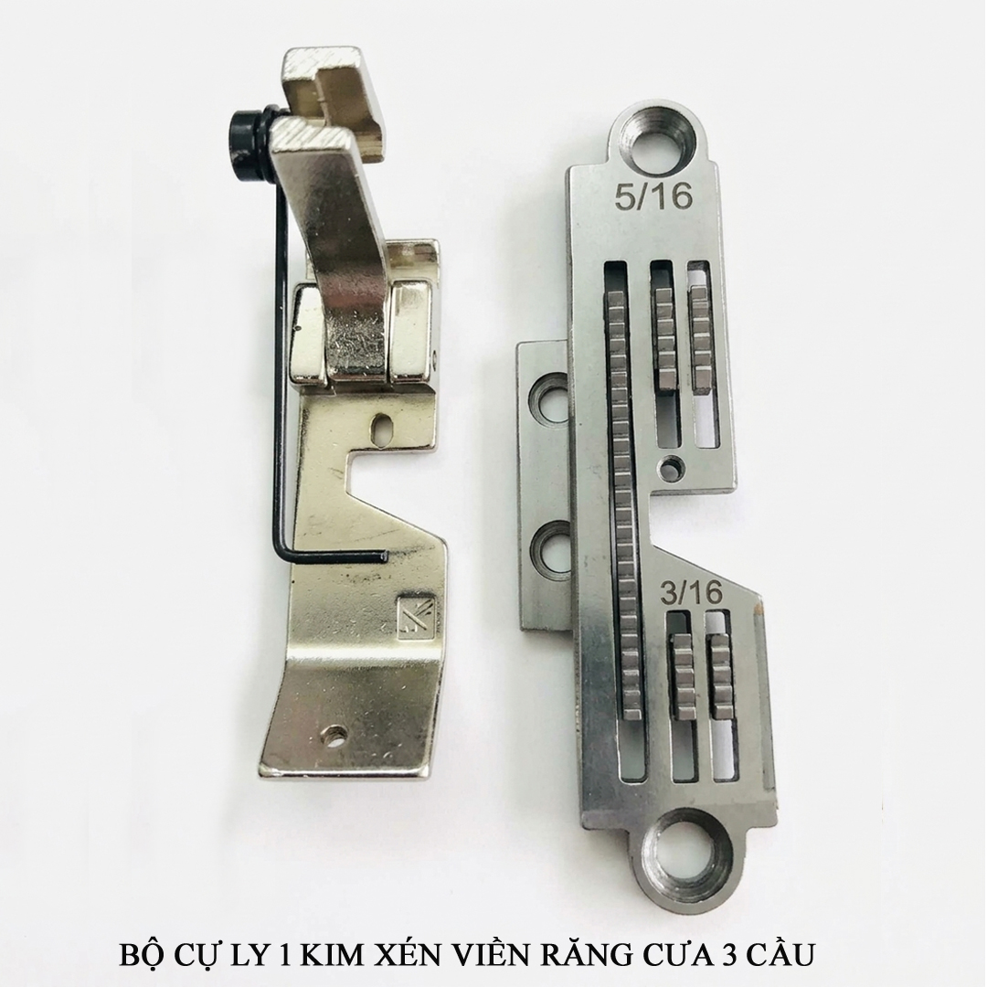 Bộ cự ly máy 1 kim xén bọc viền 3 cầu