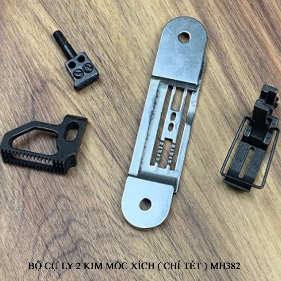 Bộ cự ly máy 2 kim móc xích MH382 2 kim chồng