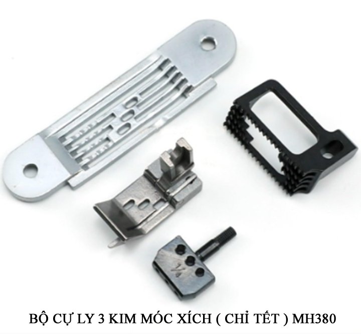 Bộ cự ly máy 3 kim móc xích MH380 3 kim thẳng hàng