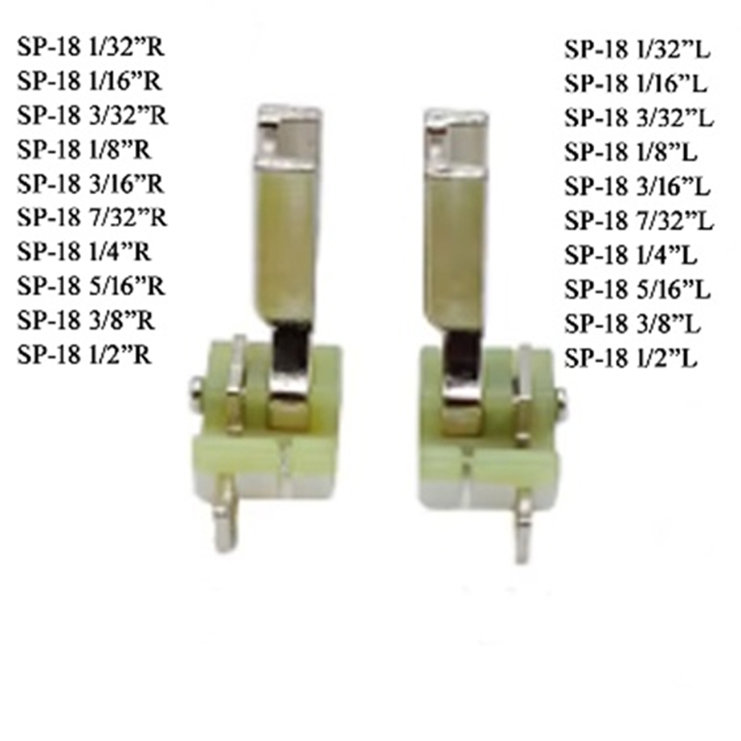 Chân vịt diễu mí nhựa máy 1 kim SP-18L SP-18R