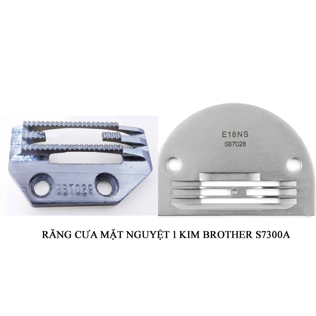 Răng cưa, mặt nguyệt 1 kim Brother S7300A-603 SB7028_001 SB7029_001