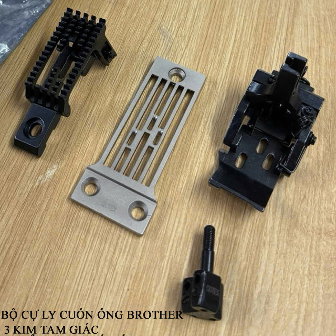Bộ cự ly máy cuốn ống Brother 3 kim tam giác