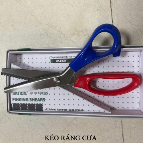 Kéo răng cưa cắt mẫu