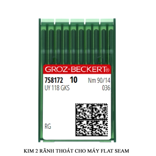 Kim 2 rãnh thoát GCS cho máy Flat seam