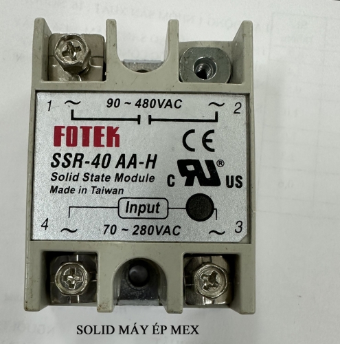 SOLID  máy ép mex SSR_40_AA_H