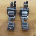 Chân vịt máy 1 kim xén bọc viền bánh xe sắt răng thưa