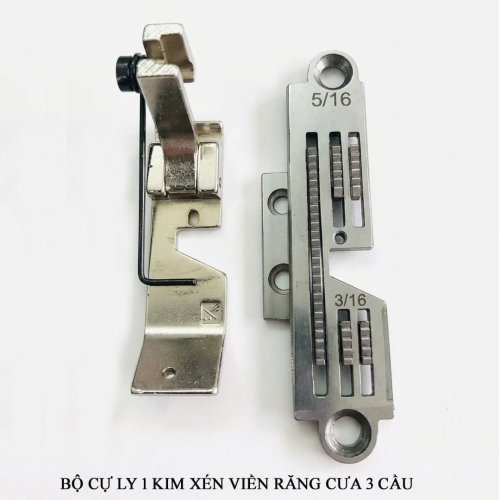 Bộ cự ly 1 kim xén bọc viền