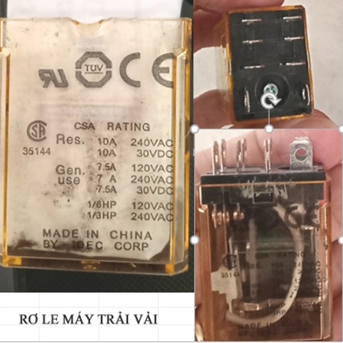 Rơ le máy trải vải IDEC RH2B_U